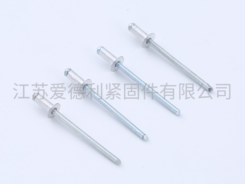 鋁鐵開(kāi)口型扁圓頭抽芯鉚釘